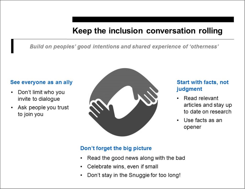 eep the inclusion conversation rolling