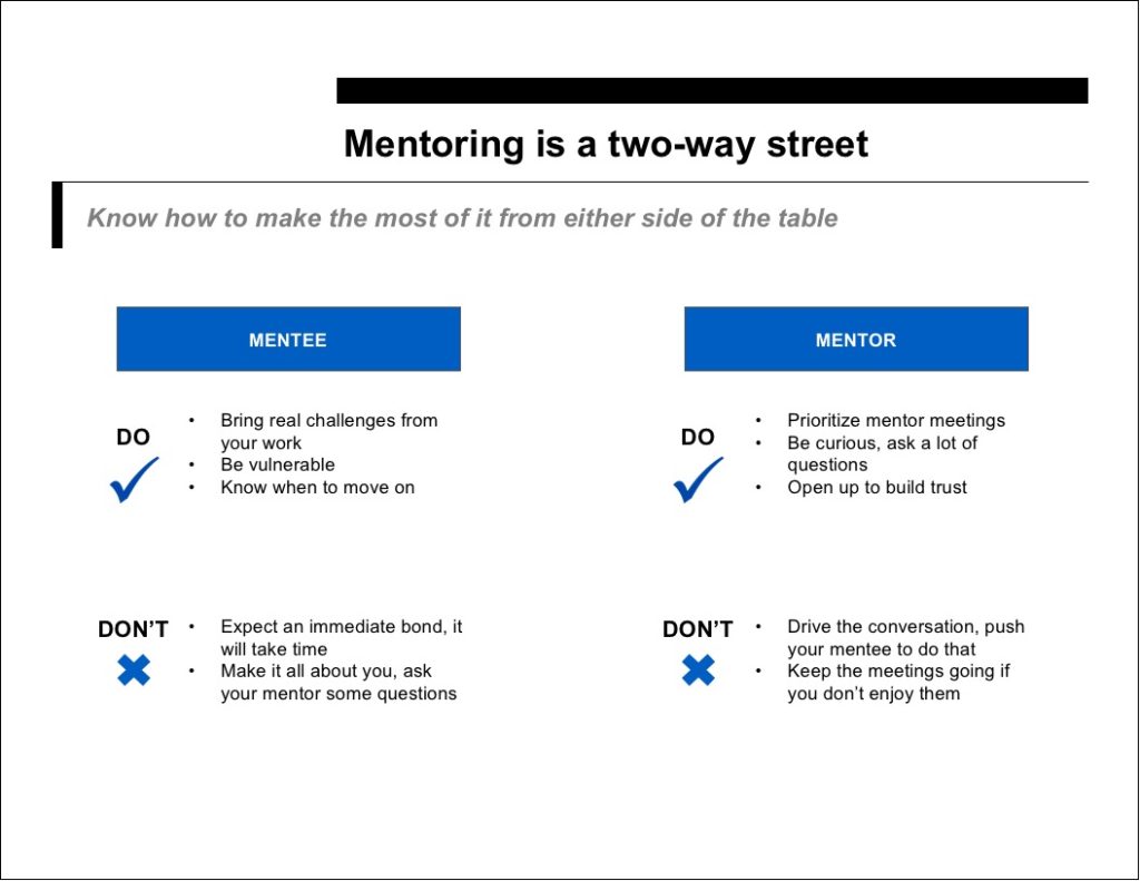 mentoring is a two-way street