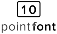 10 point font logo